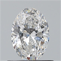 Natural Diamond 0.60 Carats, Oval with  Cut, E Color, VVS1 Clarity and Certified by GIA