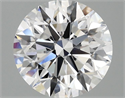 Lab Grown Diamond 2.56 Carats, Round with Excellent Cut, D Color, VVS2 Clarity and Certified by IGI
