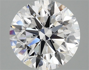 Picture of Lab Grown Diamond 2.56 Carats, Round with Excellent Cut, D Color, VVS2 Clarity and Certified by IGI