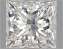 Natural Diamond 0.43 Carats, Princess with  Cut, F Color, SI1 Clarity and Certified by GIA