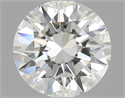 0.70 Carats, Round Diamond with Excellent Cut, H Color, VVS1 Clarity and Certified by GIA