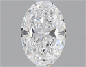0.50 Carats, Oval Diamond with  Cut, D Color, SI1 Clarity and Certified by GIA