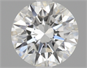 Del inventario de diamantes de laboratorio, 0.55 quilates, Redondo , Color G, claridad VVS1 y certificado GIA