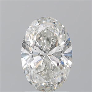 Picture of Natural Diamond 1.73 Carats, Oval with  Cut, H Color, SI2 Clarity and Certified by GIA