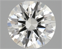 0.56 Carats, Round Diamond with Excellent Cut, H Color, IF Clarity and Certified by GIA