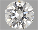 0.71 Carats, Round Diamond with Excellent Cut, H Color, IF Clarity and Certified by GIA