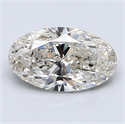 1.20 Carats, Oval Diamond with  Cut, J Color, SI2 Clarity and Certified by GIA