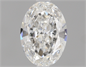 0.50 Carats, Oval Diamond with  Cut, F Color, VS1 Clarity and Certified by GIA