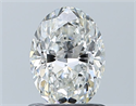 Diamante Natural 0.90 quilates, Ovalado , Color G, claridad VVS2 y certificado GIA