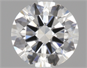 0.70 Carats, Round Diamond with Excellent Cut, G Color, VS1 Clarity and Certified by GIA