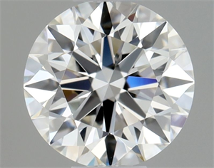 Foto Diamante Natural 0.41 quilates, Redondo , Color F, claridad IF y certificado GIA de