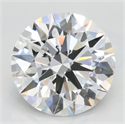 Lab Grown Diamond 3.09 Carats, Round with Ideal Cut, D Color, IF Clarity and Certified by IGI