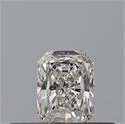 Natural Diamond 0.23 Carats, Radiant with  Cut, H Color, VVS1 Clarity and Certified by GIA