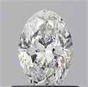Natural Diamond 0.61 Carats, Oval with  Cut, E Color, VS1 Clarity and Certified by GIA