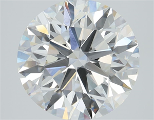 Picture of Lab Grown Diamond 3.40 Carats, Round with Ideal Cut, F Color, VS1 Clarity and Certified by IGI