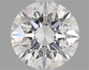 Picture of 0.50 Carats, Round Diamond with Excellent Cut, E Color, I1 Clarity and Certified by GIA