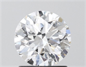 Lab Grown Diamond 1.26 Carats, Round with Ideal Cut, D Color, VVS1 Clarity and Certified by IGI
