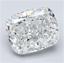 Natural Diamond 2.52 Carats, Cushion with  Cut, F Color, VS1 Clarity and Certified by GIA
