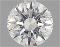 0.41 Carats, Round Diamond with Excellent Cut, G Color, IF Clarity and Certified by GIA