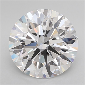 Picture of Lab Grown Diamond 5.44 Carats, Round with Ideal Cut, E Color, IF Clarity and Certified by IGI