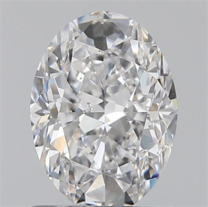 Picture of Natural Diamond 0.90 Carats, Oval with  Cut, D Color, SI2 Clarity and Certified by GIA