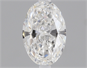0.50 Carats, Oval Diamond with  Cut, E Color, SI1 Clarity and Certified by GIA