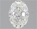 1.50 Carats, Oval Diamond with  Cut, F Color, SI1 Clarity and Certified by GIA