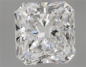Picture of Natural Diamond 0.81 Carats, Princess with  Cut, E Color, SI1 Clarity and Certified by GIA