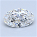 3.50 Carats, Oval Diamond with  Cut, E Color, SI2 Clarity and Certified by GIA