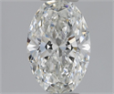 Natural Diamond 0.51 Carats, Oval with  Cut, G Color, IF Clarity and Certified by GIA