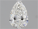 0.52 Carats, Pear Diamond with  Cut, F Color, IF Clarity and Certified by GIA