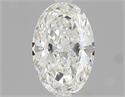 0.70 Carats, Oval Diamond with  Cut, G Color, SI1 Clarity and Certified by GIA