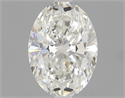 0.70 Carats, Oval Diamond with  Cut, G Color, SI1 Clarity and Certified by GIA