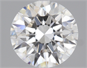 2.05 Carats, Round Diamond with Excellent Cut, E Color, VVS2 Clarity and Certified by GIA