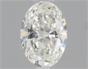 0.50 Carats, Oval Diamond with  Cut, G Color, VS2 Clarity and Certified by GIA