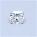 0.29 Carats, Cushion Diamond with  Cut, F Color, SI1 Clarity and Certified by GIA