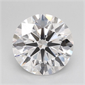 Lab Grown Diamond 2.51 Carats, Round with Ideal Cut, D Color, IF Clarity and Certified by IGI