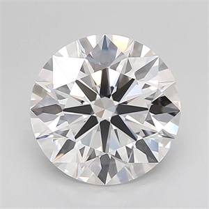 Picture of Lab Grown Diamond 2.51 Carats, Round with Ideal Cut, D Color, IF Clarity and Certified by IGI
