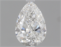 0.50 Carats, Pear Diamond with  Cut, D Color, VVS1 Clarity and Certified by GIA
