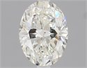 0.70 Carats, Oval Diamond with  Cut, H Color, SI1 Clarity and Certified by GIA
