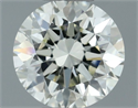 Natural Diamond 0.50 Carats, Round with Excellent Cut, J Color, VVS1 Clarity and Certified by IGI