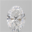 Diamante Natural 3.51 quilates, Ovalado , Color D, claridad VS2 y certificado GIA