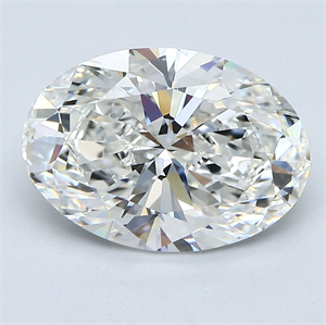 Picture of Natural Diamond 3.21 Carats, Oval with  Cut, H Color, VVS2 Clarity and Certified by GIA