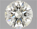 3.02 Carats, Round Diamond with Excellent Cut, L Color, VS1 Clarity and Certified by GIA