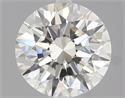 2.01 Carats, Round Diamond with Excellent Cut, H Color, VVS2 Clarity and Certified by GIA