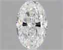0.50 Carats, Oval Diamond with  Cut, G Color, VS1 Clarity and Certified by GIA