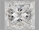 0.73 Carats, Princess Diamond with  Cut, E Color, IF Clarity and Certified by GIA