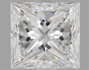 Picture of 0.73 Carats, Princess Diamond with  Cut, E Color, IF Clarity and Certified by GIA