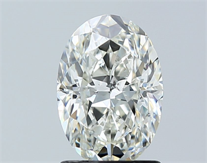 Picture of Natural Diamond 1.51 Carats, Oval with  Cut, I Color, SI2 Clarity and Certified by GIA