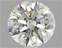 1.00 Carats, Round Diamond with Excellent Cut, J Color, SI2 Clarity and Certified by GIA